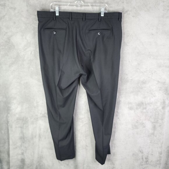 Mens Black Greg Norman Dress Pants Straight Chino Golf Flat Front Size 40X30 - Picture 7 of 11